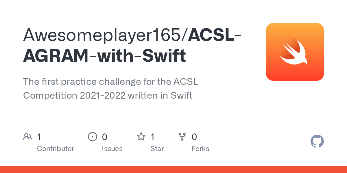 ACSL AGRAM with Swift