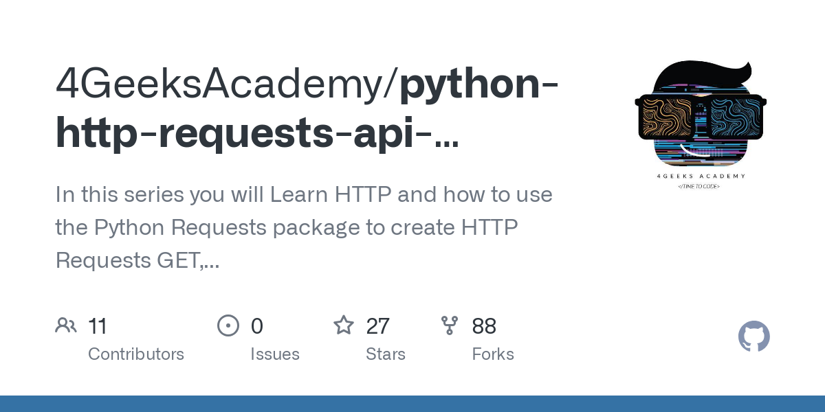 python http requests api tutorial exercises