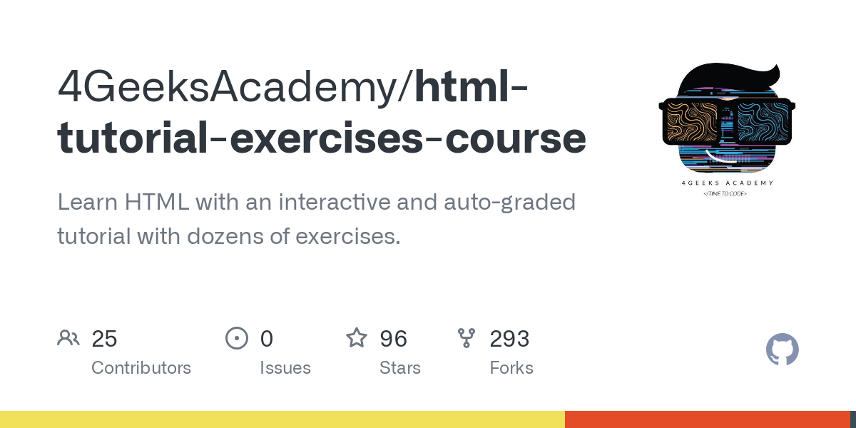 html tutorial exercises course