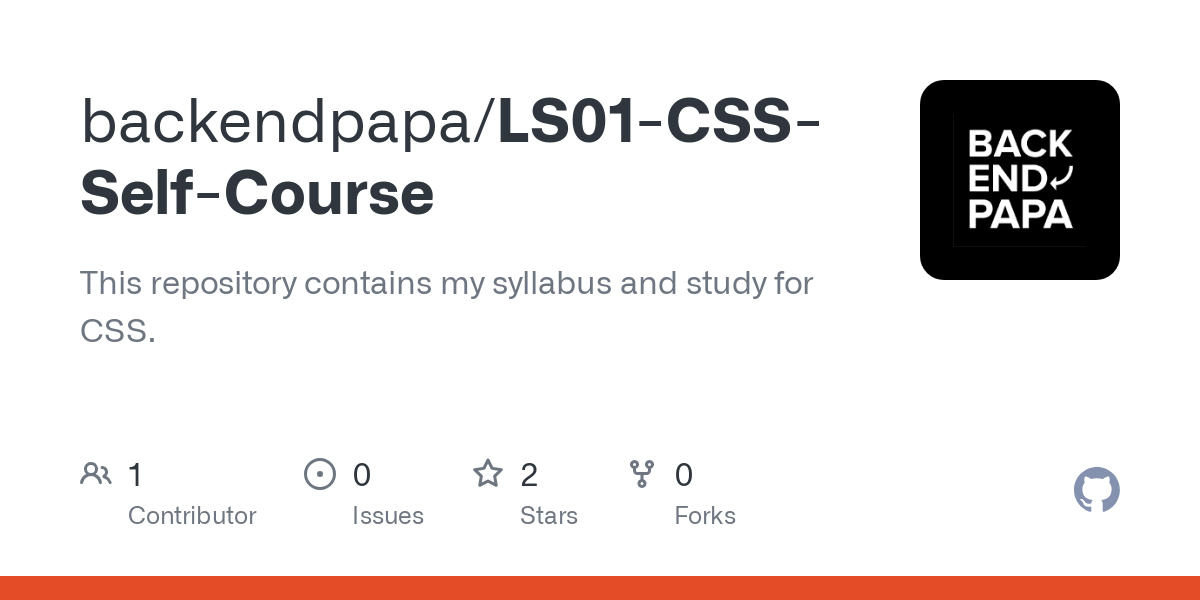 LS01 CSS Self Course
