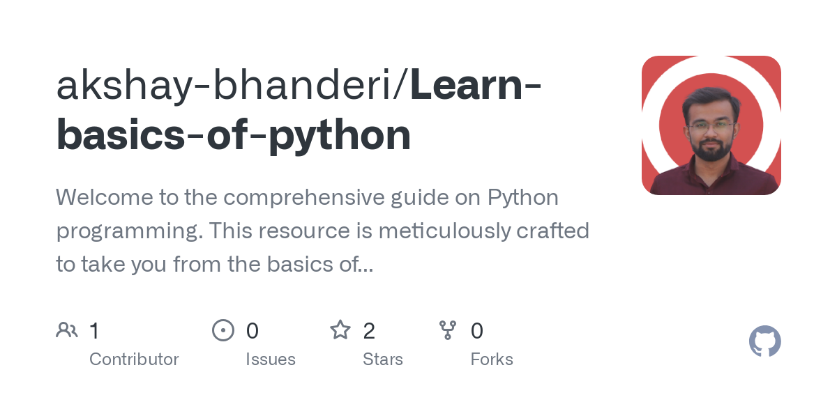 Learn basics of python
