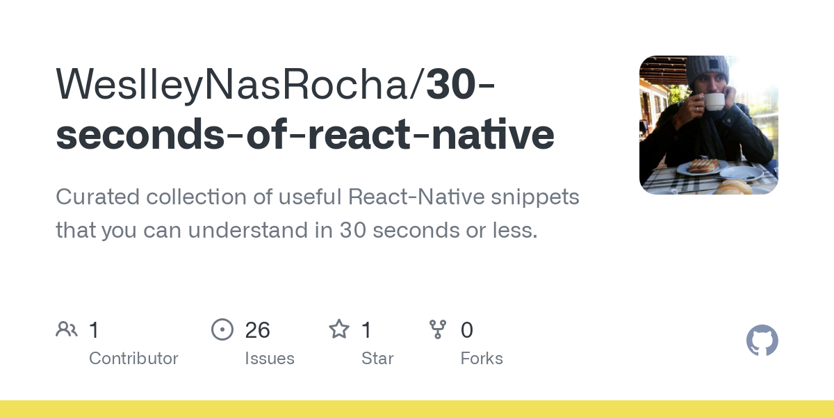 30 seconds of react native