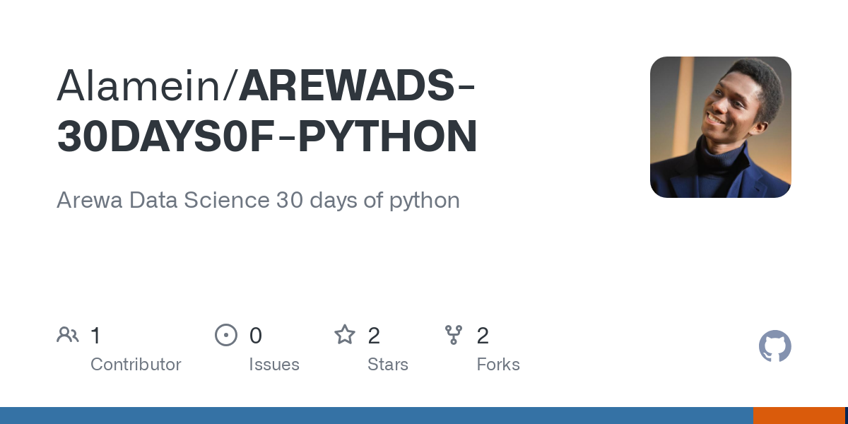AREWADS 30DAYS0F PYTHON