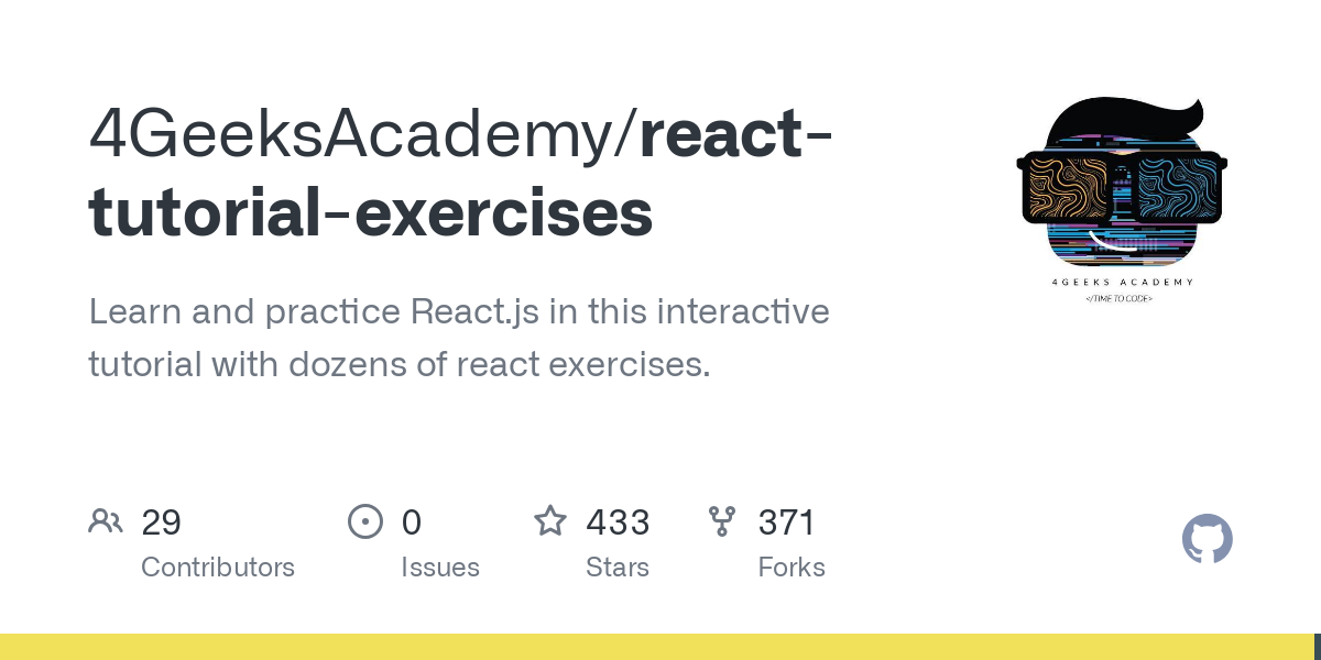 react tutorial exercises