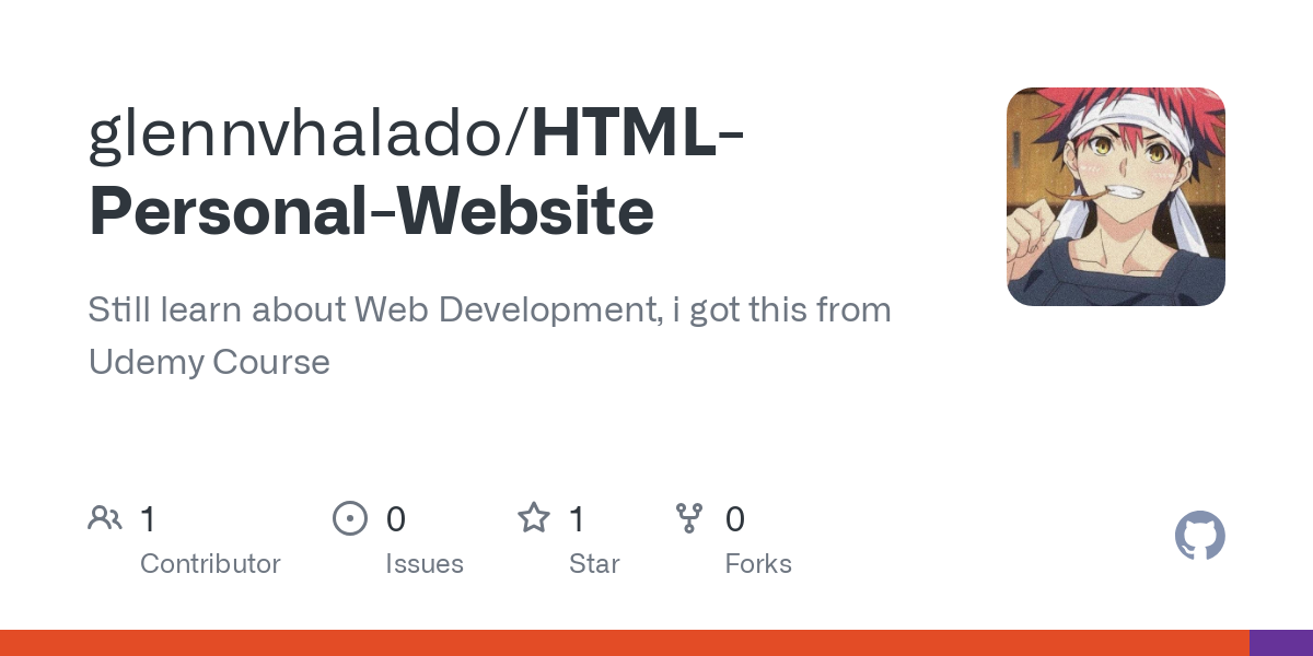 HTML Personal Website