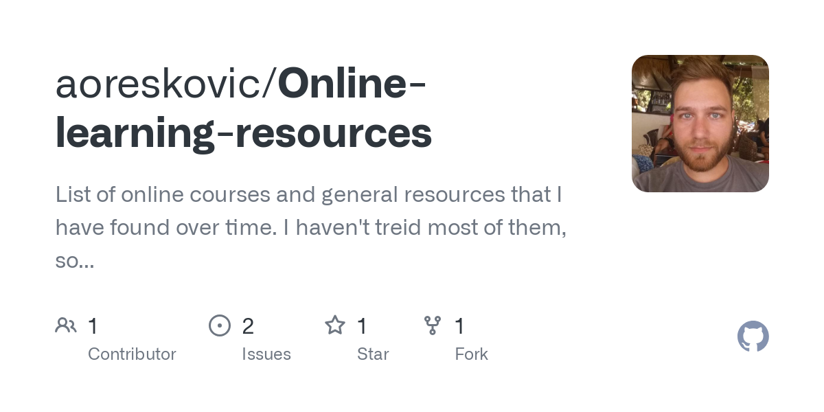Online learning resources