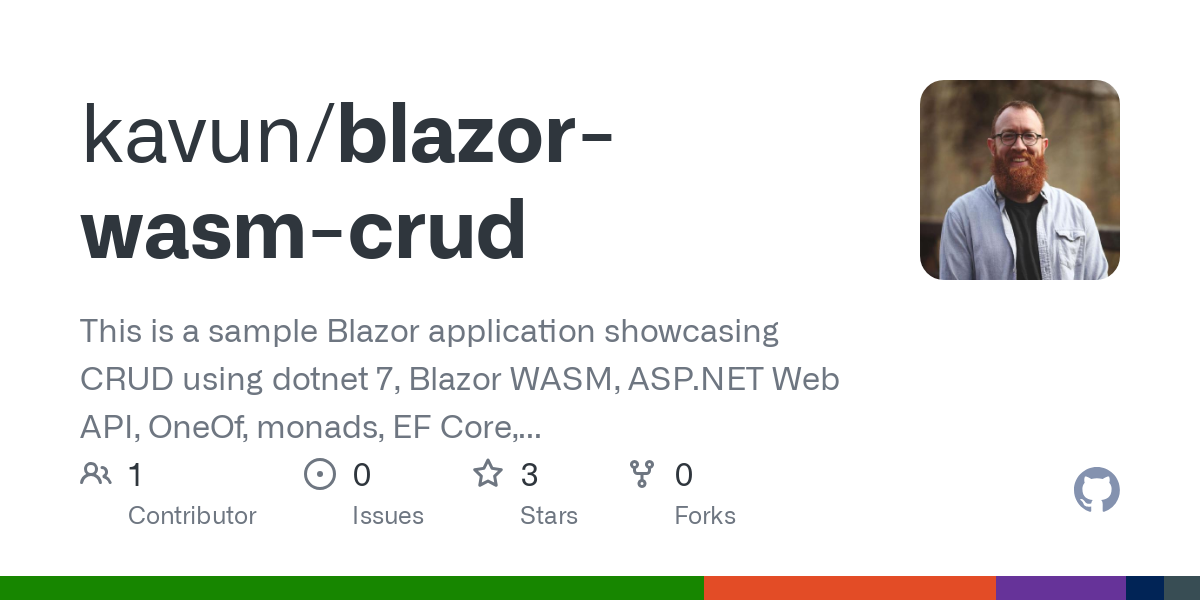 blazor wasm crud
