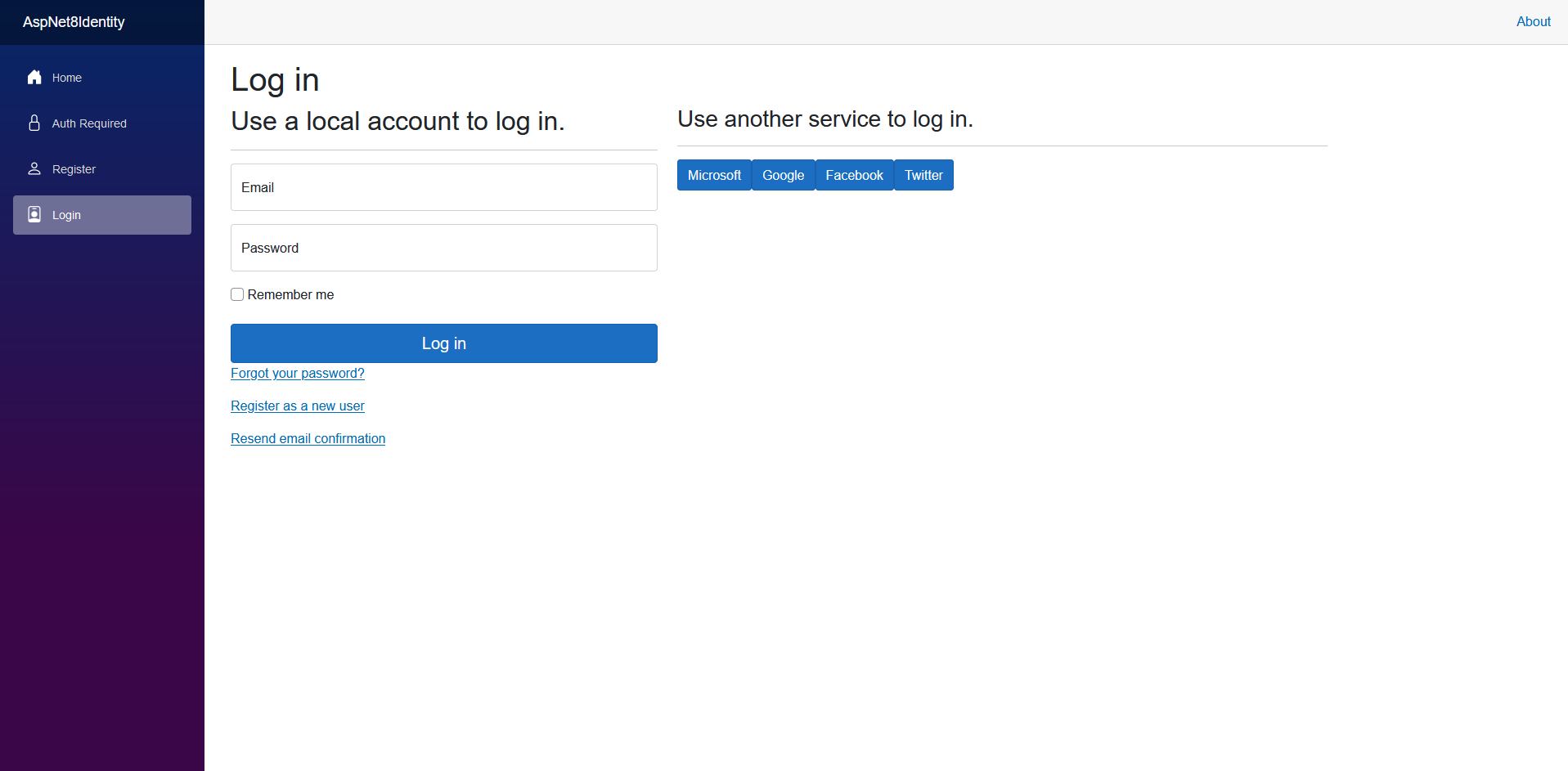 외부 서비스 로그인
