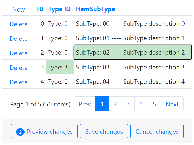 콤보 박스 열을 초기화하십시오