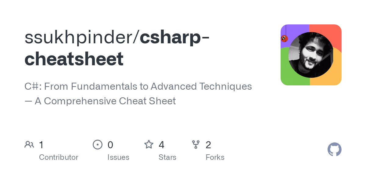 csharp cheatsheet