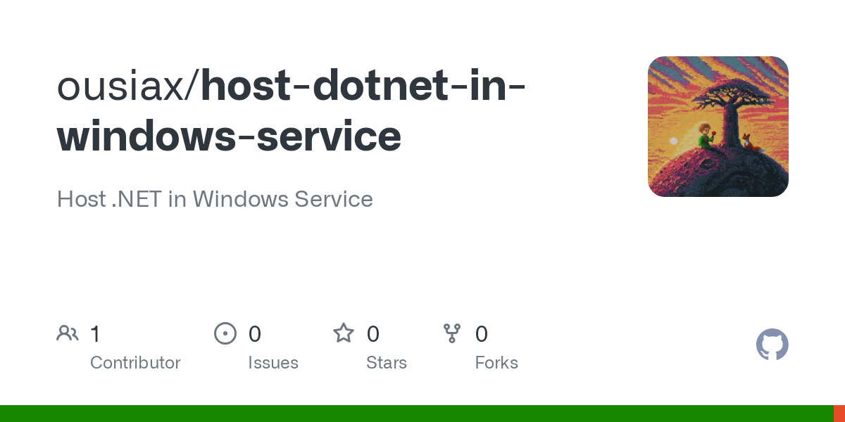 host dotnet in windows service