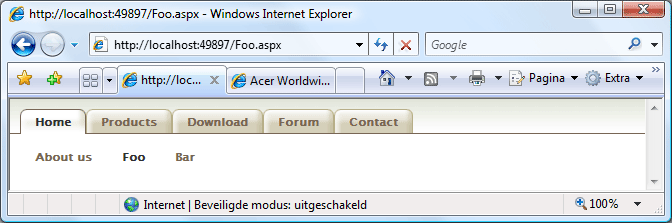 Sub Menu Item Tracking