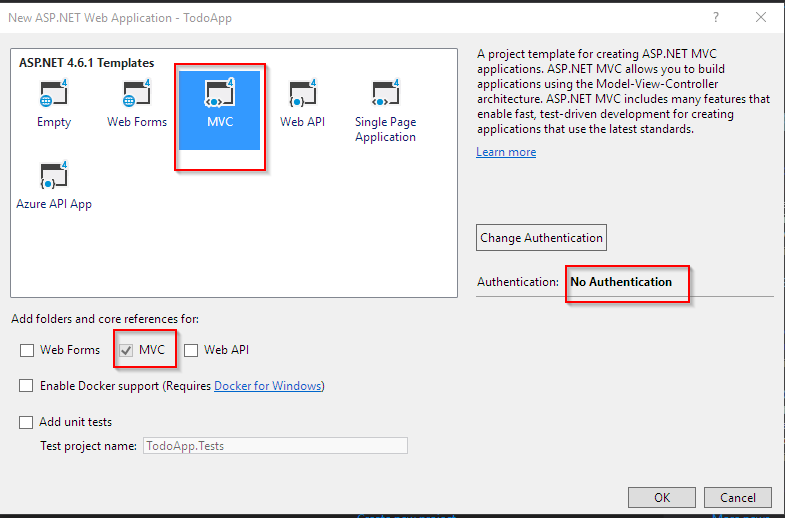 2 단계 : 프로젝트 유형