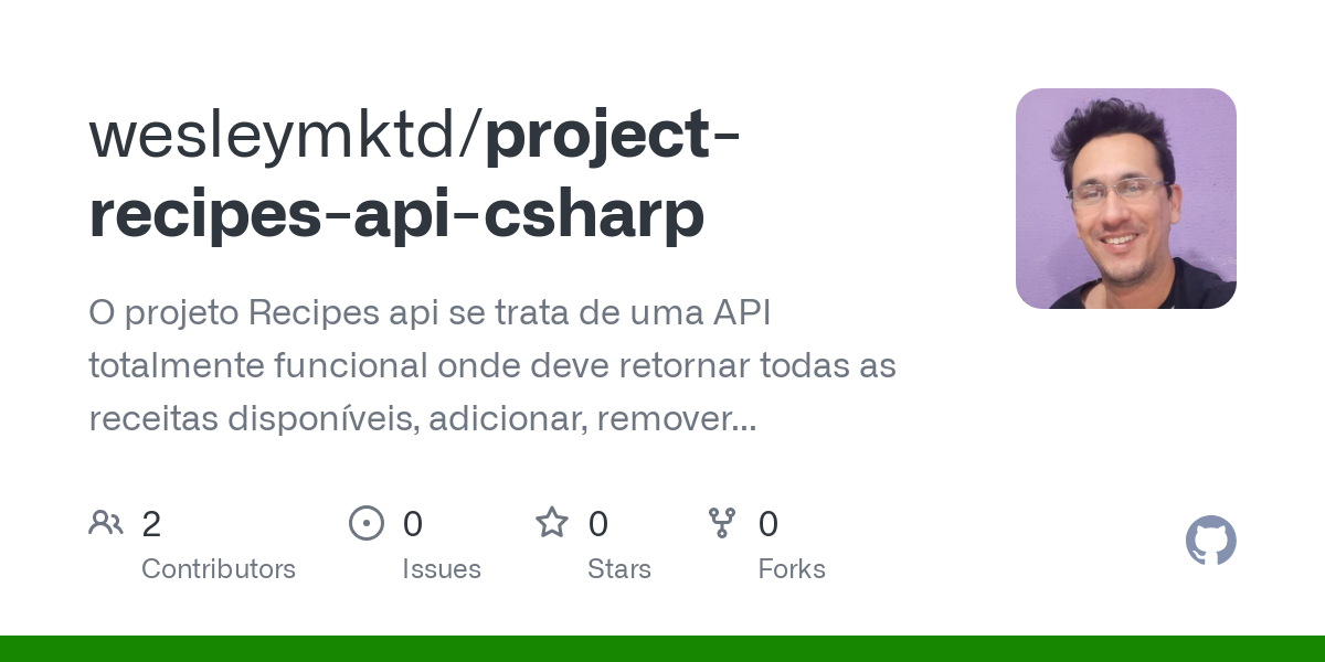 project recipes api csharp
