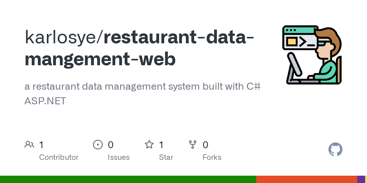 restaurant data mangement web