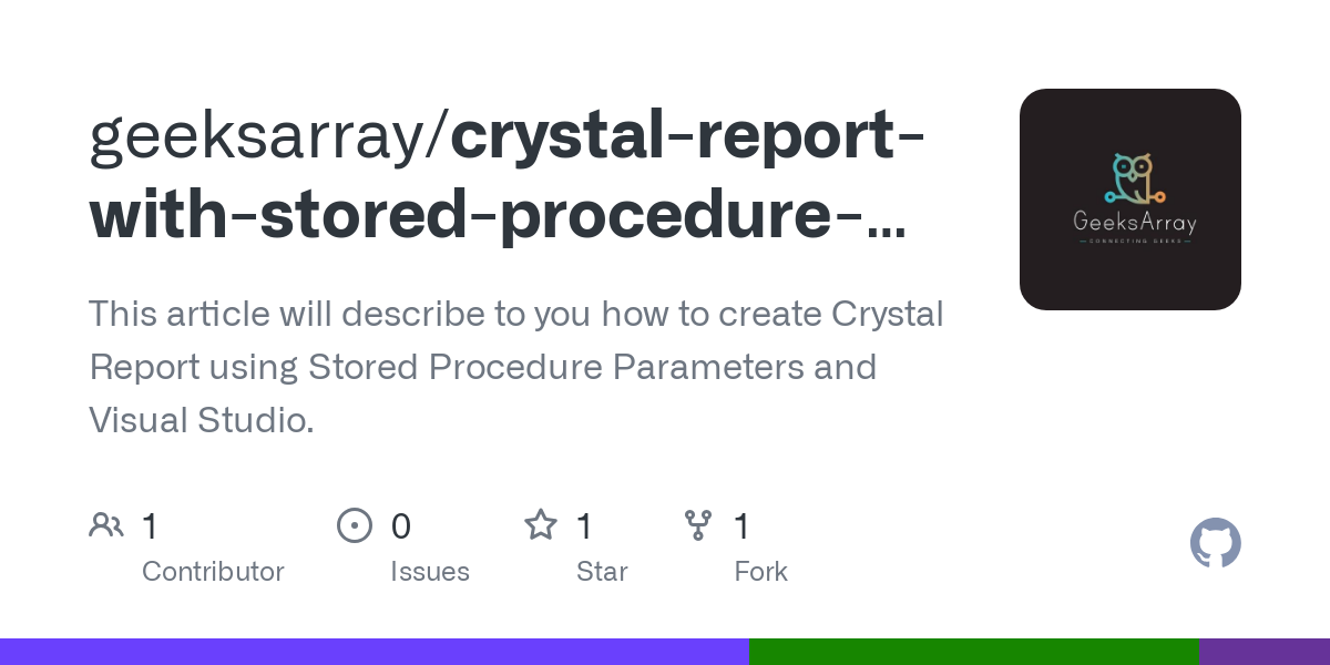 crystal report with stored procedure parameter and visual studio