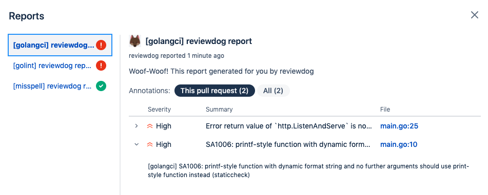 Bitbucket-Code-Report