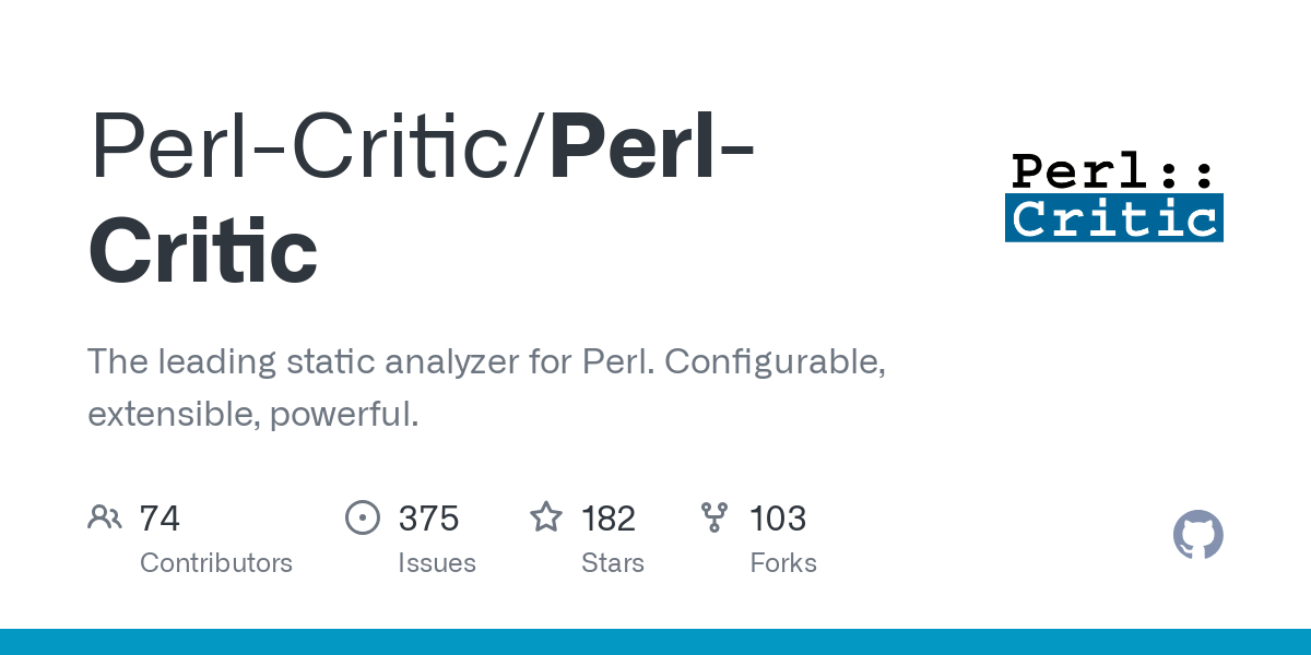 Perl Critic
