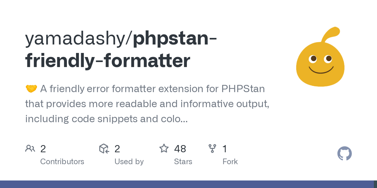 phpstan friendly formatter