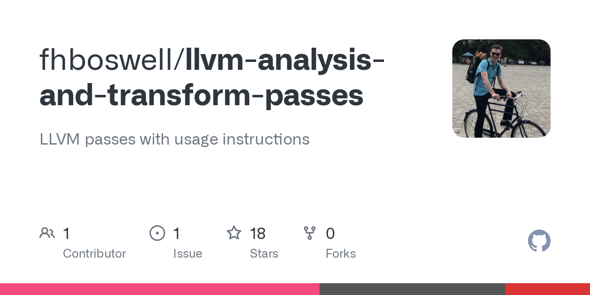 llvm analysis and transform passes