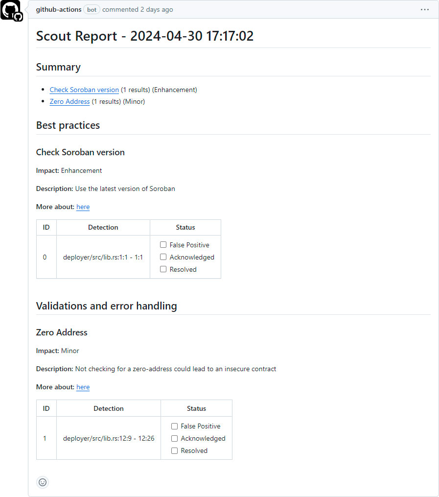 侦察github动作输出