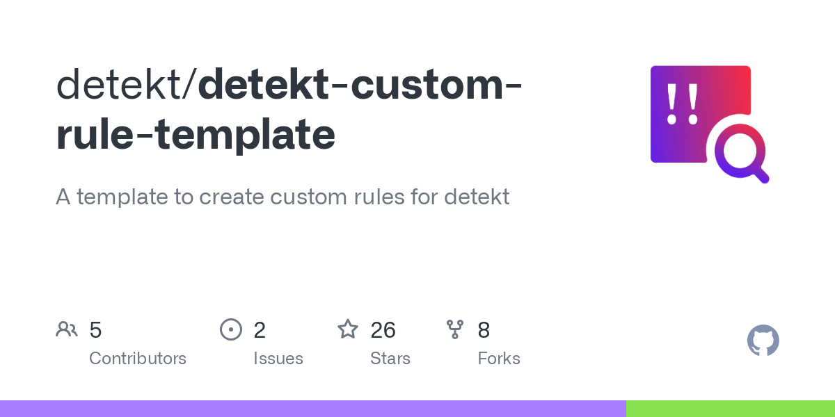detekt custom rule template