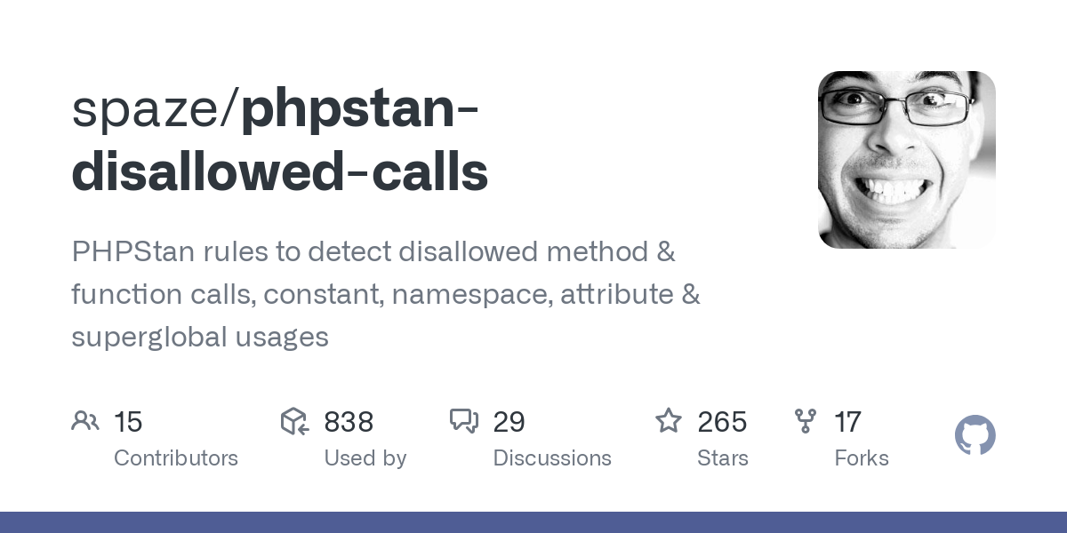 phpstan disallowed calls