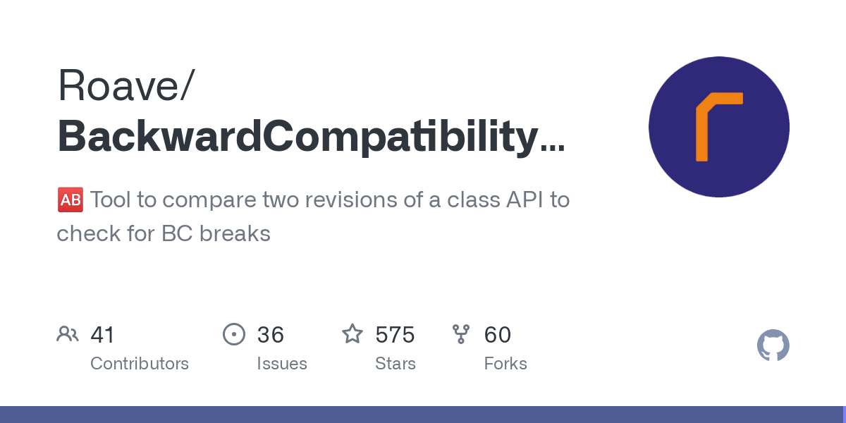 BackwardCompatibilityCheck