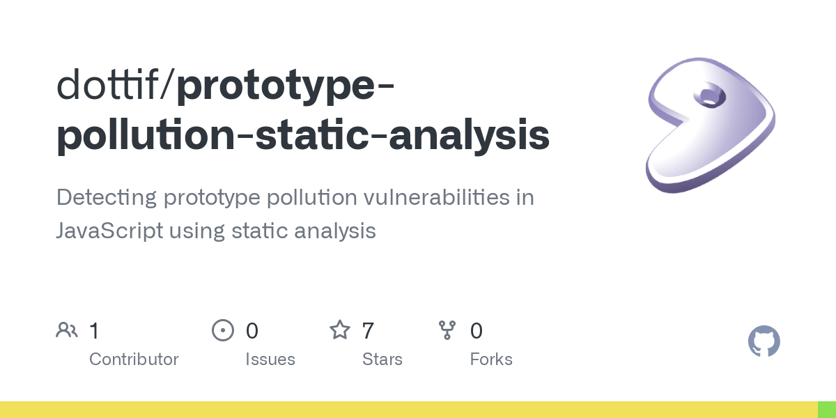 prototype pollution static analysis