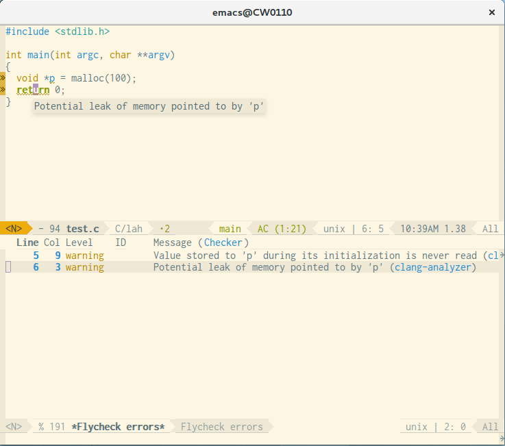 FlyCheck-Clang-Analyzer屏幕截图