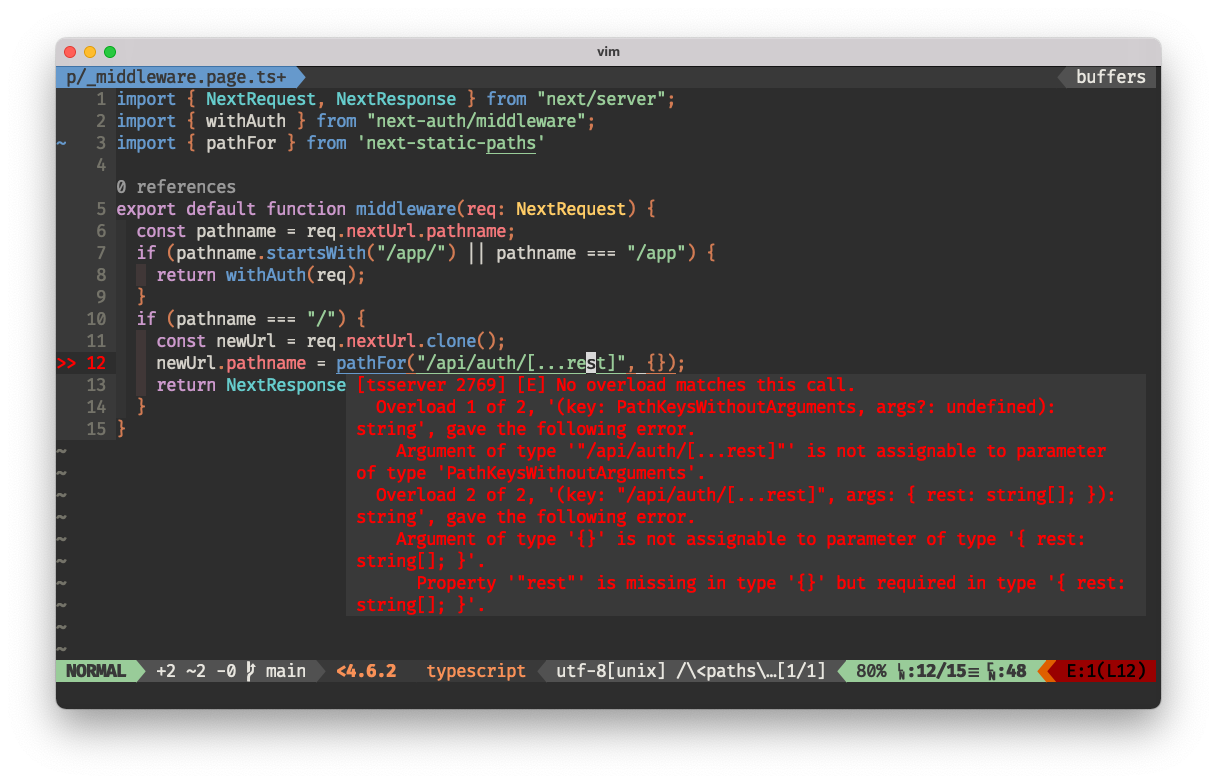 动态路径段类型检查