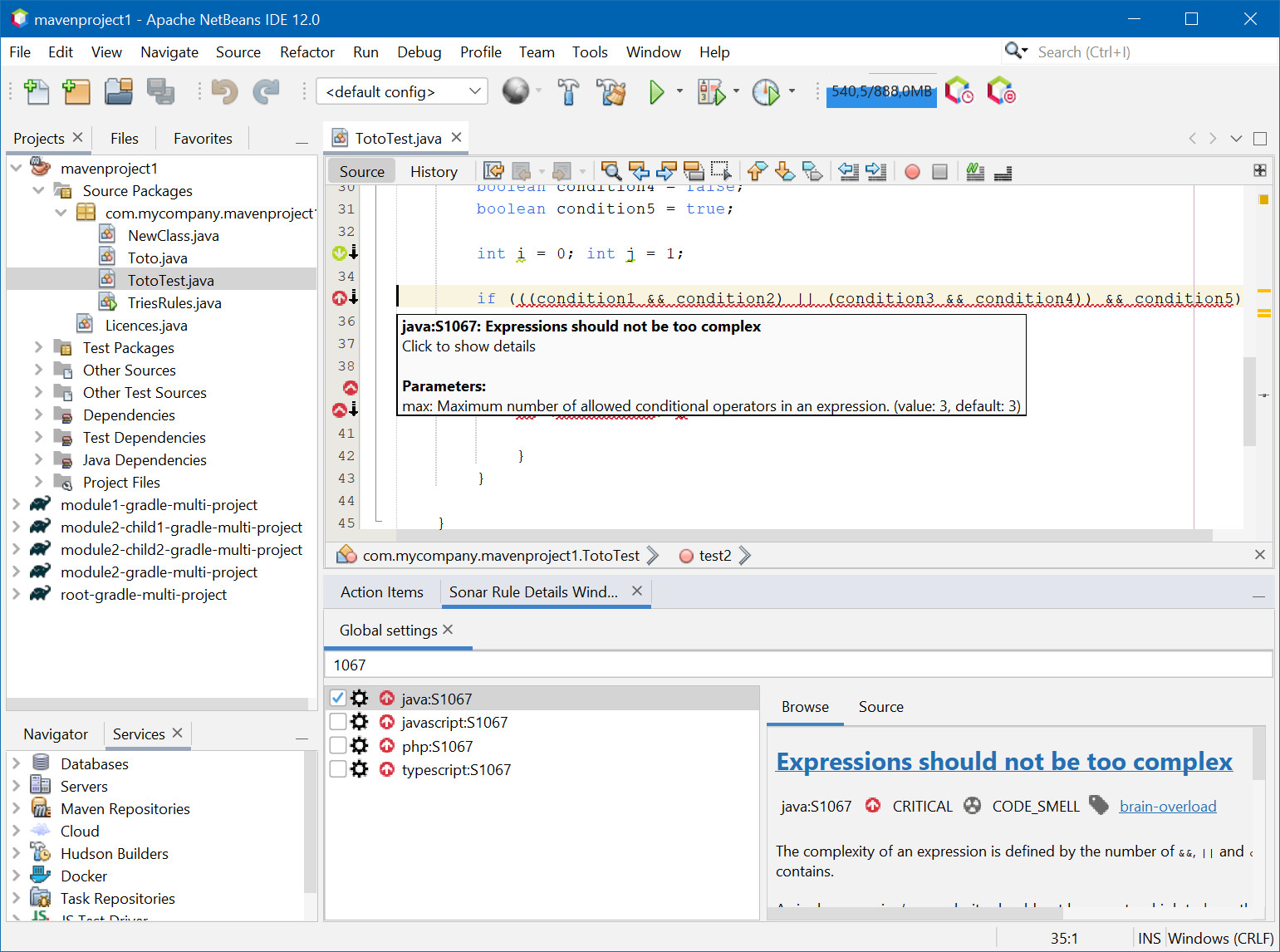 Sonarruledetailswithsettingsnochangejavas1067