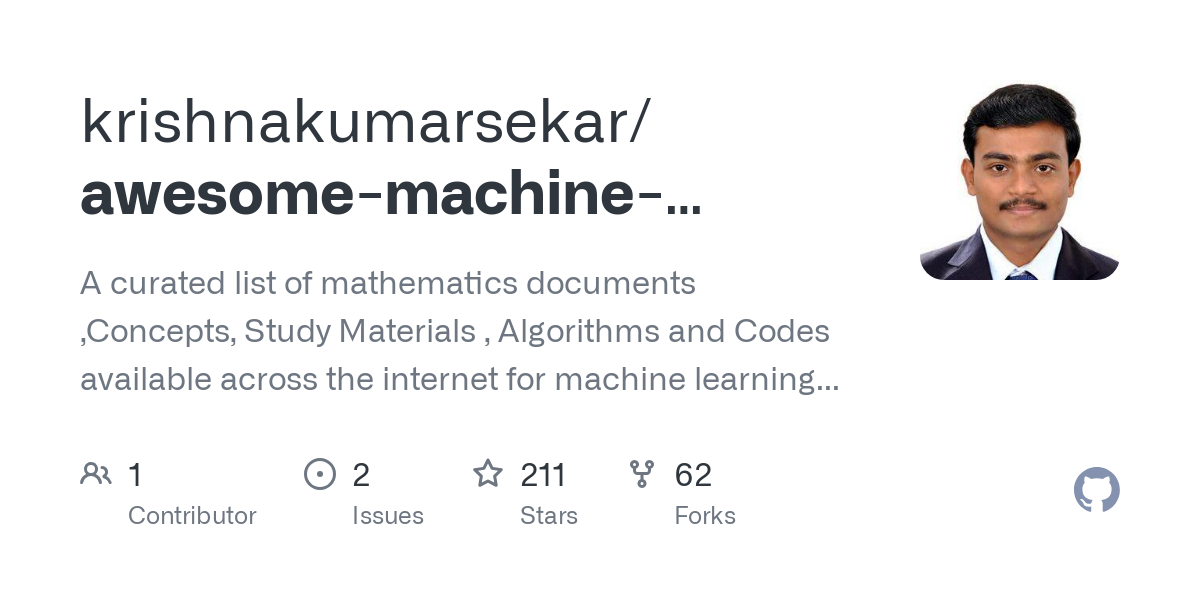 awesome machine learning deep learning mathematics
