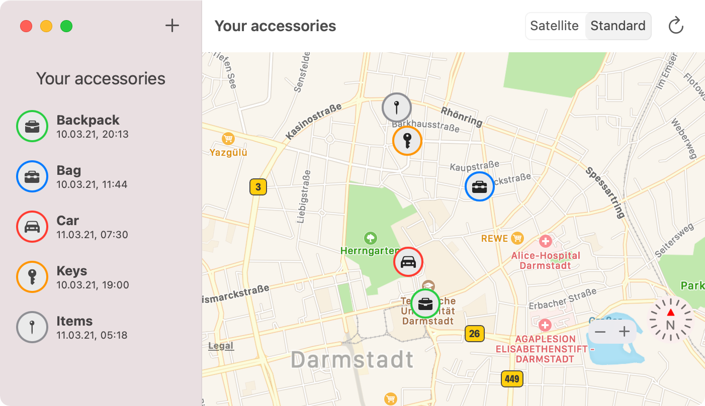 应用程序的屏幕截图