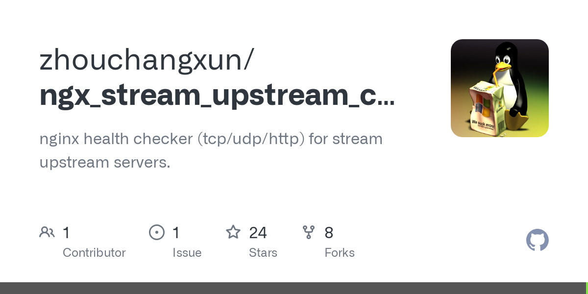 ngx_stream_upstream_check_module