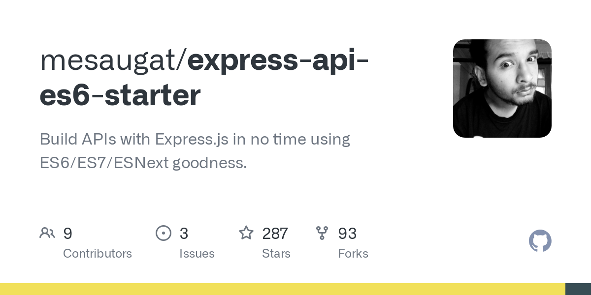 express api es6 starter