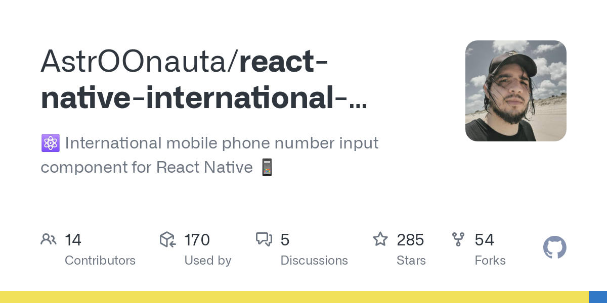 react native international phone number