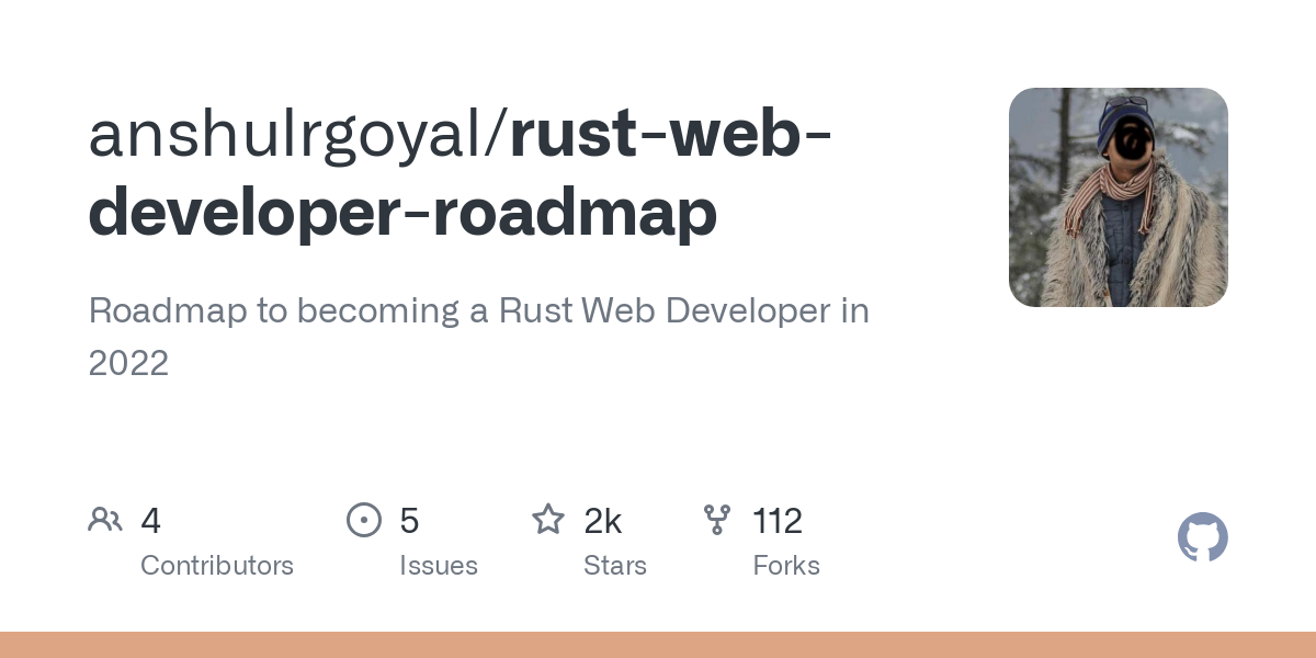 rust web developer roadmap