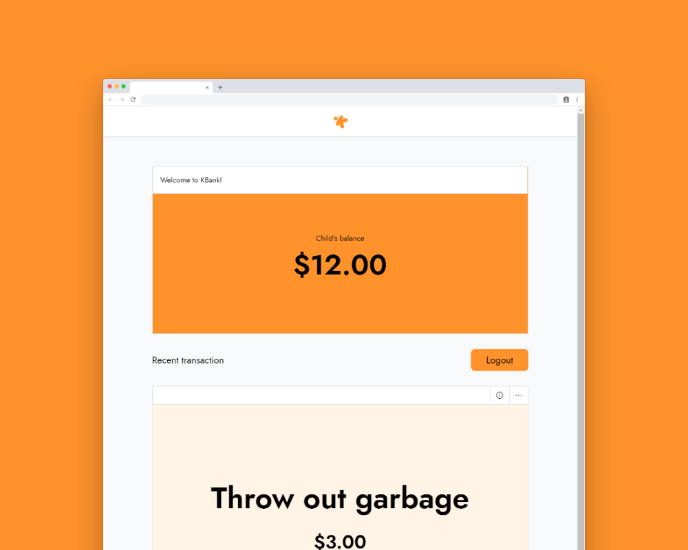 Kbank儀表板頁面