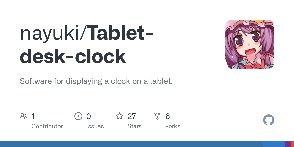 Tablet desk clock