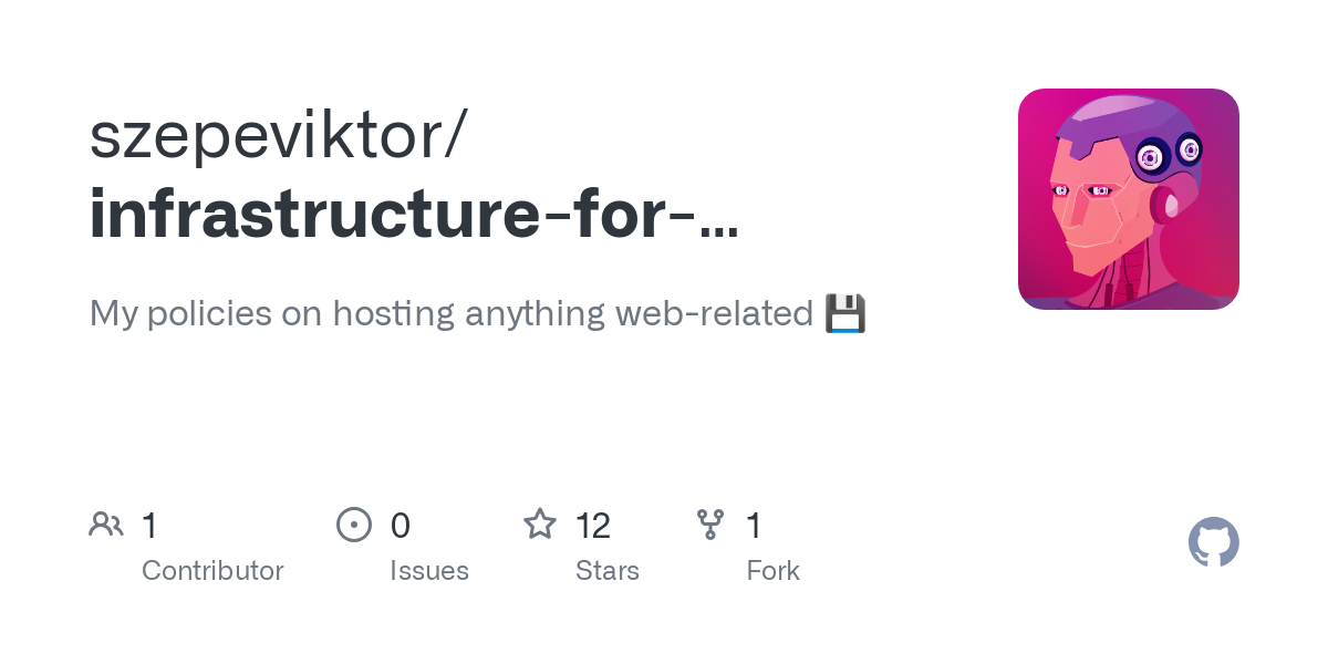 infrastructure for hosting web applications