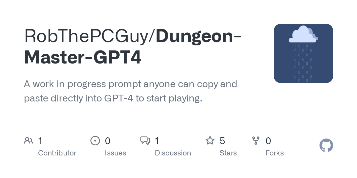 Dungeon Master GPT4