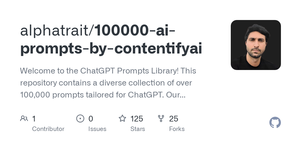 100000 ai prompts by contentifyai
