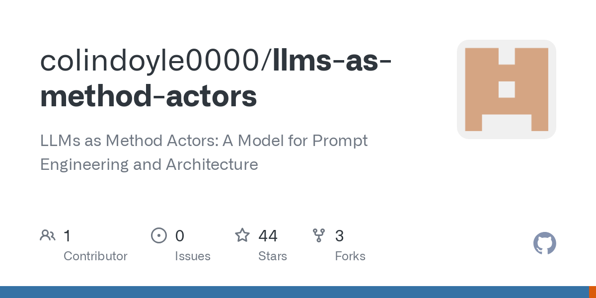 llms as method actors