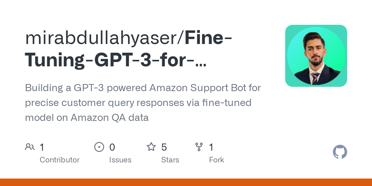 Fine Tuning GPT 3 for Amazon Support Chatbot
