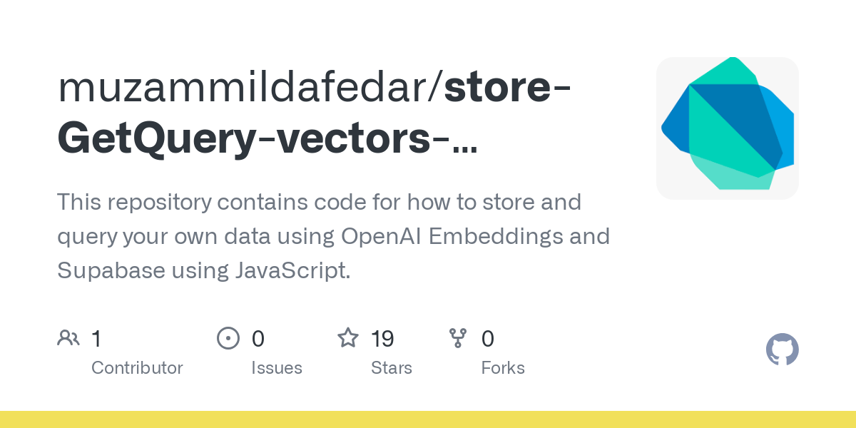 store GetQuery vectors openai js