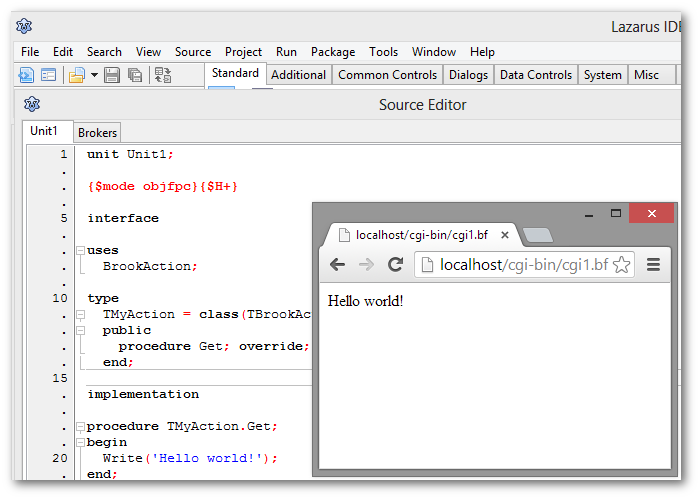 布魯克 - 你好世界