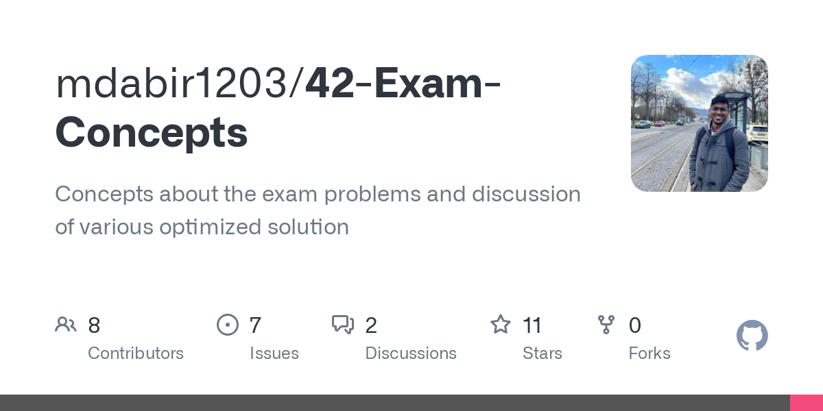 42 Exam Concepts
