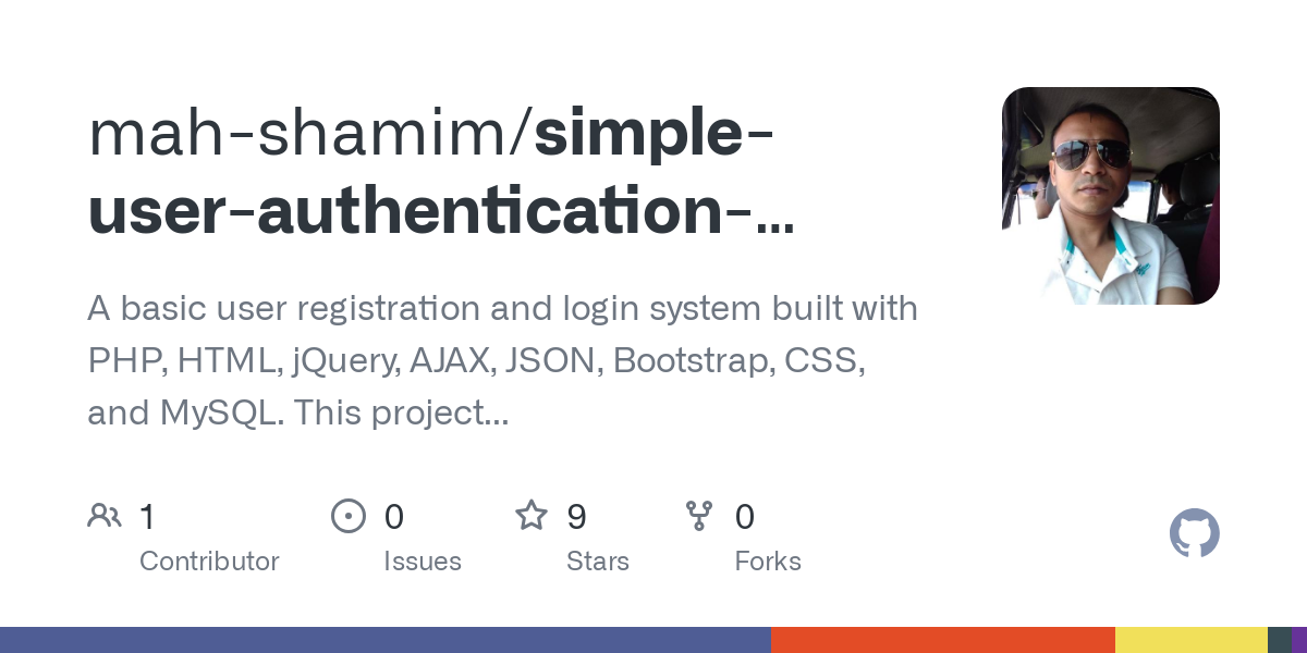 simple user authentication system