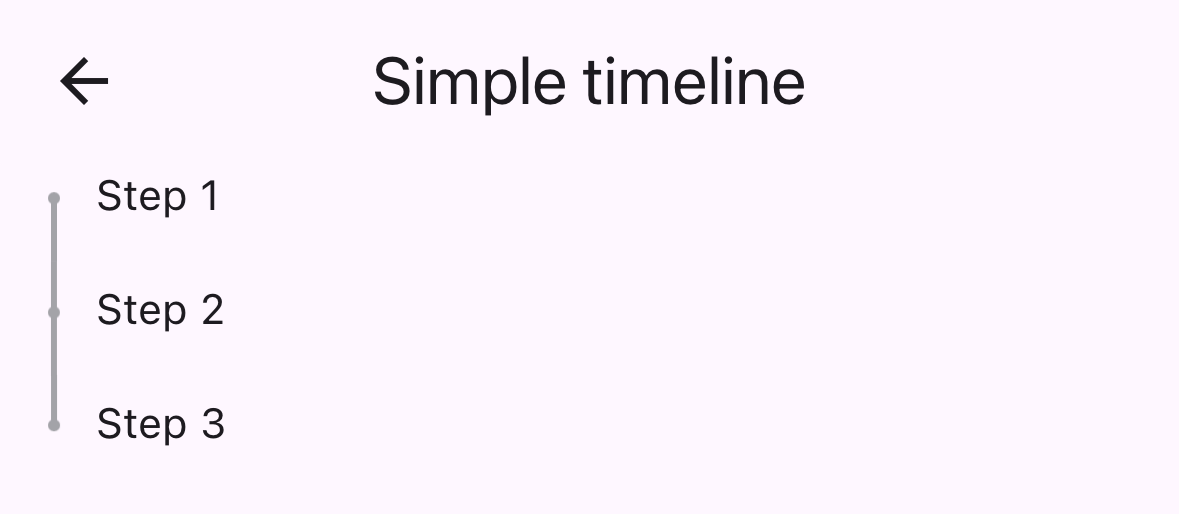 顫音簡單的時間表列表屏幕快照